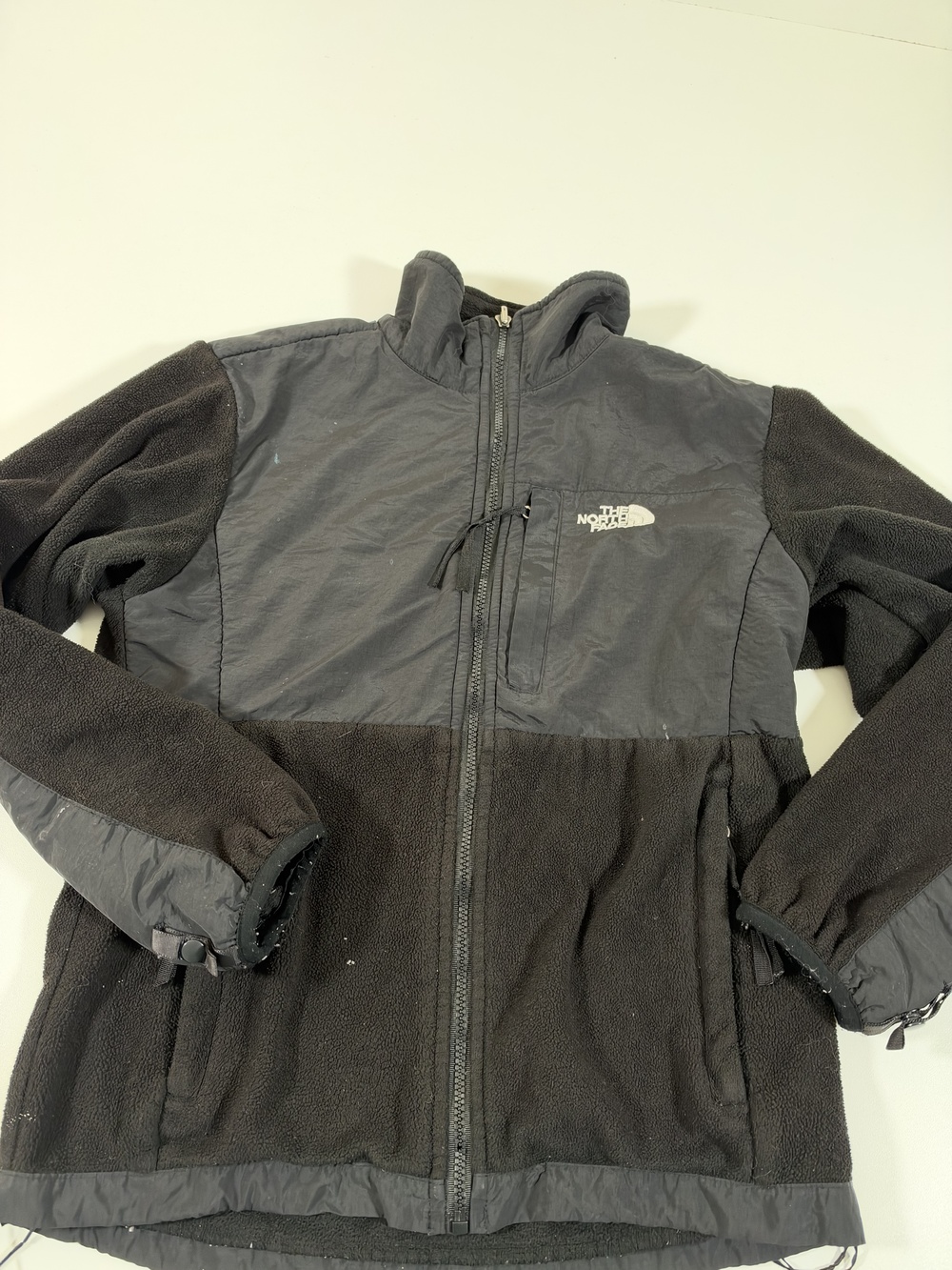 The North Face Jacket Womens Large Black Denali Fleece Full Zip Warm FLAW